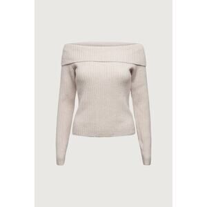 OAK + FORT Cropped Off The Shoulder Sweater - S